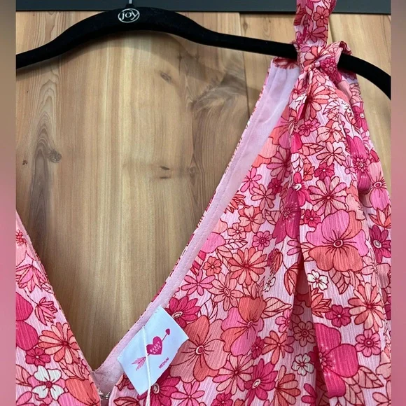 Buddy Love Meme Maxi Dress Tie Shoulder Medium NWT - Picture 6 of 12